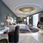 4 BHK Rockside Hiranandani Gardens Powai Chandelier Master Bedroom