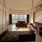 4 BHK United Classic Penthouse Duplex Mount Mary Bandstand Bandra Living Room With Swing And Sofa Set