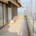 5 BHK Duplex Oberoi Sky Heights Andheri West Terrace Balcony With Glass Railing