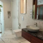 5 BHK Duplex Oberoi Sky Heights Andheri West Bathroom With Shower Area Basin And Mirror