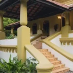 5 BHK Portuguese Villa Siolim Goa Exterior Facade with Stairway