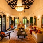 5 BHK Portuguese Villa Siolim Goa Beautiful Living Room
