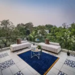6 BHK Villa Awas Alibaug Terrace Lounge Seating Glass Railing