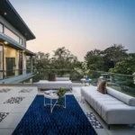 6 BHK Villa Awas Alibaug Terrace Seating Glass Railing Garden View