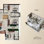 Ajmera Prive Gulmohar Road Juhu 4 BHK Plan