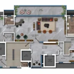 Ekta Elitus Santacruz West 4 BHK lower Floor Plan