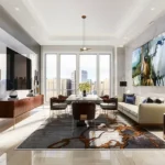 Fortune Florence Siddharth Nagar Borivali East 3 BHK Luxury Living Room Interior