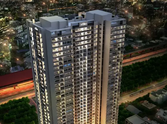 Fortune Florence Siddharth Nagar Borivali East Luxury Residential Tower Night View