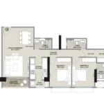 Hiranandani Bay Heights Bandra Reclamation 3 BHK Detailed Apartment Floor Layout
