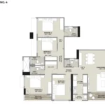 Hiranandani Bay Heights Bandra Reclamation 4 BHK Apartment Layout Floor Plan