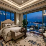 Hiranandani Bay Heights Bandra Reclamation 4 BHK Luxury Bedroom With Panoramic Sea View Windows