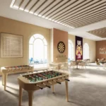 Hiranandani Bay Heights Bandra Reclamation Indoor Games Room With Table Games And Seating