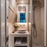 Invictus By GS BKC 4 BHK Backlit Vanity Gold Bathroom