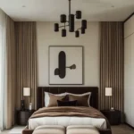 Kabra Tiara Goregaon East 3 BHK Neutral Toned Draped Bedroom