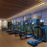 Kabra Tiara Goregaon East Green Facing Wood Ceiling Gymnasium