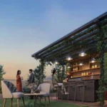 Kabra Tiara Goregaon East Vine Covered Pergola Bar Lounge