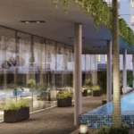 Kalpataru Eternia Thane West Elegant Pool Facing Lounge Area