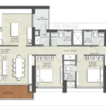 Kalpataru Immensa Kolshet Road Thane West 4 BHK Large Balcony Floor Plan