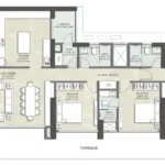 Kalpataru Immensa Kolshet Road Thane West 4 BHK Terrace Layout