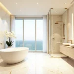 Lodha Aureus Sewri 4 BHK Sea View Bathtub Bathroom