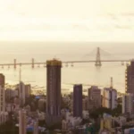 Monopoli Dadar East Bandra Worli Sealink Aerial Cityscape View