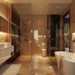 Notan DC JVPD Juhu 4 BHK Contemporary Luxury Bathroom Suite Interior