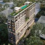 Notan Tides Juhu Mumbai Aerial View Of Residential Tower With Rooftop Swimming Pool