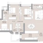 Oberoi Forestville Thane West 3 BHK Spacious Apartment Layout Plan
