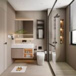 One Meraki Chembur 3 BHK Bathroom Glass Shower Enclosure