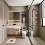 One Meraki Chembur 3 BHK Bathroom Glass Shower Enclosure