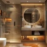 Paradigm Green Acres Pali Hill Bandra 5 BHK Marble Bathroom Twin Vanity Shower