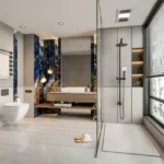 Park 55 Shivaji Park Dadar West 3 BHK Designer Stone Finish Bathroom