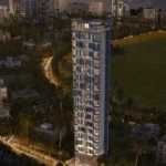 Park 55 Shivaji Park Dadar West Lit Residential Tower Night Elevation