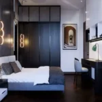 Parkway Matunga East 2 BHK Dark Panel Study Nook Bedroom