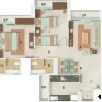 Parkwoods Ghodbunder Road Thane West 2 Bedroom Unit Floor Plan