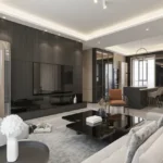Prestige Daffodils Pali Hill Bandra West 4 BHK Refined Contemporary Living Room