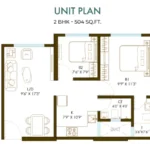 Promesa WestEnd Dadar West 2 BHK Spacious Apartment Layout Plan