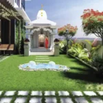 Ruparel Vivanza Byculla Temple Garden Landscaped Lawn Stone Pathway