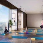 Rustomjee La Vie Thane Glazed Cityview Lattice Screen Yoga Studio