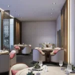 Rustomjee La Vie Thane Cove Lit Lattice Panel Dining Restaurant