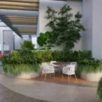 Rustomjee La Vie Thane Shaded Pergola Tropical Courtyard Garden