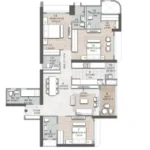 Rustomjee Verdant Vistas Thane West 3 BHK Smart Layout