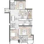 Rustomjee Verdant Vistas Thane West 4 BHK Premium Floor Plan