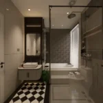 S3 Epitome Lower Parel 3 BHK Bathroom With Bathtub And Shower Panel