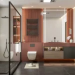 S3 Epitome Lower Parel 3 BHK Bathroom With Glass Shower And Vanity
