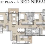 The Address Bandra East 4 BHK 4 Bed Nirvana Floor Plan