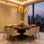 The Address Bandra East 4 BHK City View Dining Room