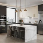 The Address Bandra East 4 BHK Island Modular Kitchen