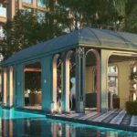 The Address Bandra East Poolside Pavilion Seating Area