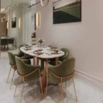 The Elements Mulund West Mumbai 3 BHK Dining Area With Dining Table And Chairs